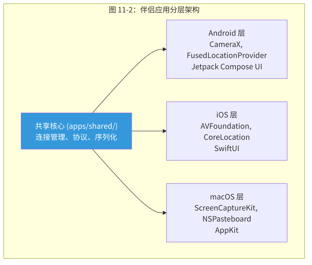 图 11-3:伴侣应用分层架构